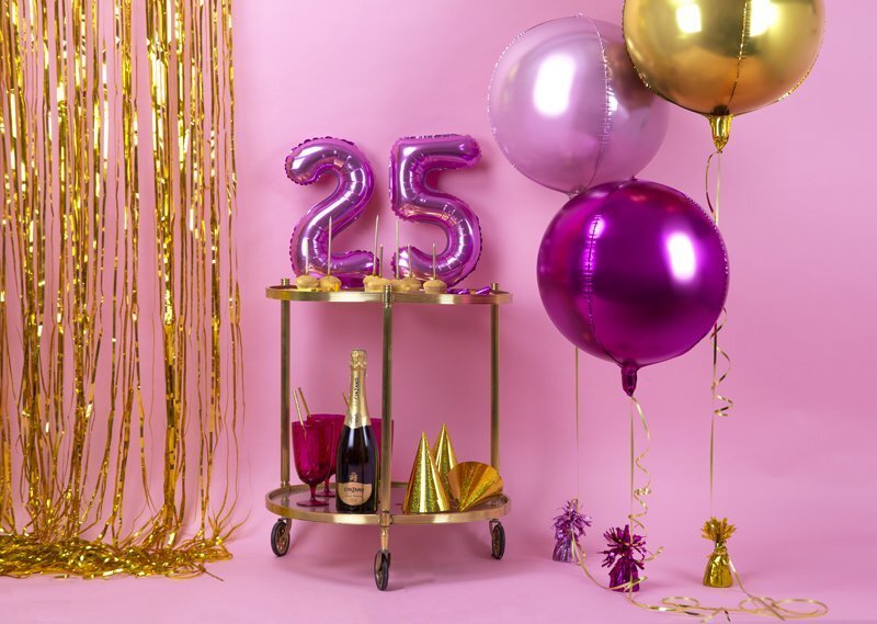 Folijas balons Ball 40 cm light, rozā cena un informācija | Baloni | 220.lv