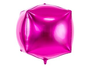 Folijas balons Cubic 35x35x35 cm dark, rozā cena un informācija | Baloni | 220.lv