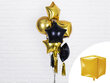 Folijas balons Cubic 35x35x35 cm, zeltains cena un informācija | Baloni | 220.lv