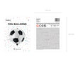 Folijas balons Soccer Ball 40 cm цена и информация | Baloni | 220.lv