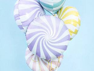 Folijas balons Candy 45 cm, violets cena un informācija | Baloni | 220.lv