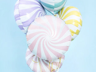Folijas balons Candy 45 cm light, rozā cena un informācija | Baloni | 220.lv
