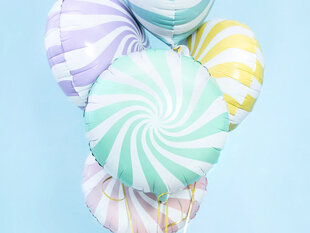 Folijas baloni Candy 45 cm, zaļi, 50 gab. cena un informācija | Baloni | 220.lv