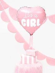 Фольгированный воздушный шарик, 45 см, светло-розовый / It’s a Girl цена и информация | Шары | 220.lv