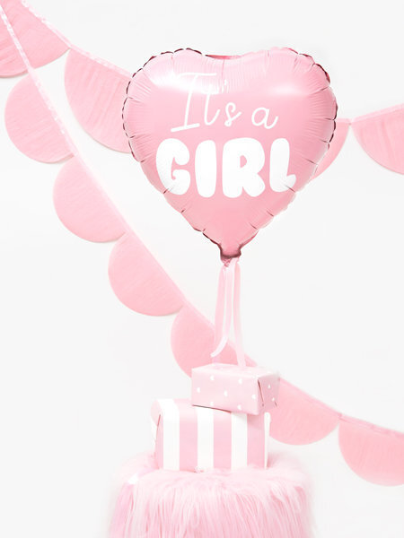 PartyDeco Folijas balons, 45 cm / It`s a Girl cena un informācija | Baloni | 220.lv