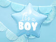 PartyDeco Folijas balons, 48 cm, gaiš zils / It's a Boy цена и информация | Baloni | 220.lv