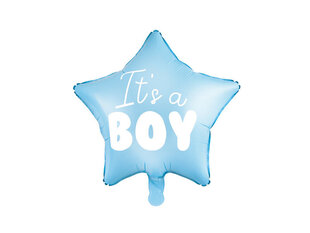 PartyDeco Folijas balons, 48 cm, gaiš zils / It's a Boy цена и информация | Шарики | 220.lv