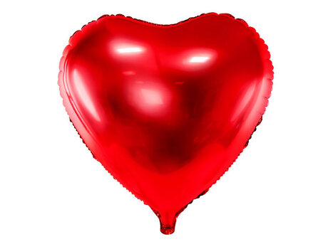 Folijas balons Heart 61 cm, sarkans cena un informācija | Baloni | 220.lv