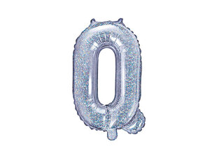 Folijas balons Burts "Q" 35 cm, sudrabains/spīdīgs цена и информация | Шарики | 220.lv