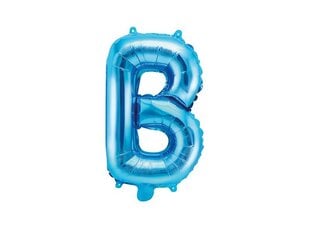 Folijas balons Burts "B" 35 cm, zils cena un informācija | Baloni | 220.lv