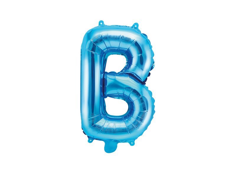 Folijas baloni Burts "B" 35 cm, zili, 50 gab. цена и информация | Baloni | 220.lv