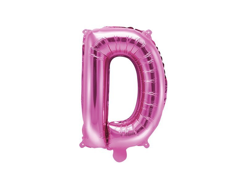 Folijas balons Burts "D" 35 cm, rozā цена и информация | Baloni | 220.lv