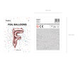 Folijas balons Burts "F" 35 cm, rozā/zeltains cena un informācija | Baloni | 220.lv