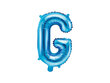 Folijas balons Burts "G" 35 cm, zils cena un informācija | Baloni | 220.lv