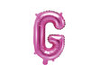Folijas balons Burts "G" 35 cm, rozā cena un informācija | Baloni | 220.lv