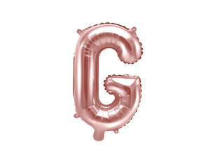 Folijas baloni Burts "G" 35 cm, zeltaini/rozā, 50 gab. cena un informācija | Baloni | 220.lv