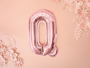 Folijas balons Burts "Q" 35 cm, rozā/zeltains cena un informācija | Baloni | 220.lv
