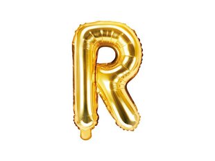 Folijas baloni Burts "R" 35 cm, zeltaini, 50 gab. cena un informācija | Baloni | 220.lv