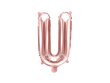 Folijas balons Burts "U" 35 cm, rozā/zeltains цена и информация | Baloni | 220.lv