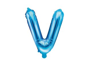 Folijas balons Burts "V" 35 cm, zils цена и информация | Шарики | 220.lv