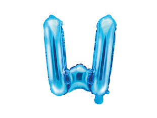 Folijas balons Burts "W" 35 cm, zils цена и информация | Шарики | 220.lv