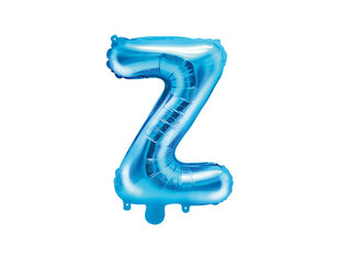 Folijas balons Burts "Z" 35 cm, zils цена и информация | Шарики | 220.lv