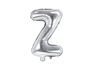 Folijas balons Burts "Z" 35 cm, sudrabains цена и информация | Шарики | 220.lv