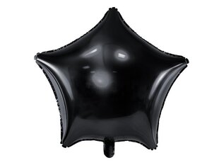 Folijas balons Star 48 cm, melns цена и информация | Шарики | 220.lv