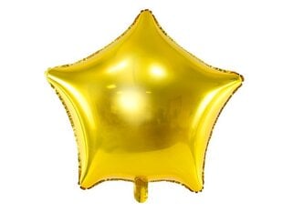 Folijas balons Star 48 cm, zeltains cena un informācija | Baloni | 220.lv