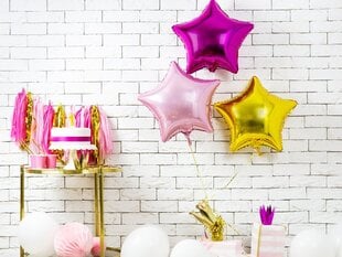 Folijas balons Star 48 cm light, rozā cena un informācija | Baloni | 220.lv