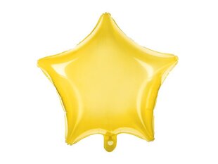 Folijas baloni Star 48 cm, dzelteni, 50 gab. cena un informācija | Baloni | 220.lv