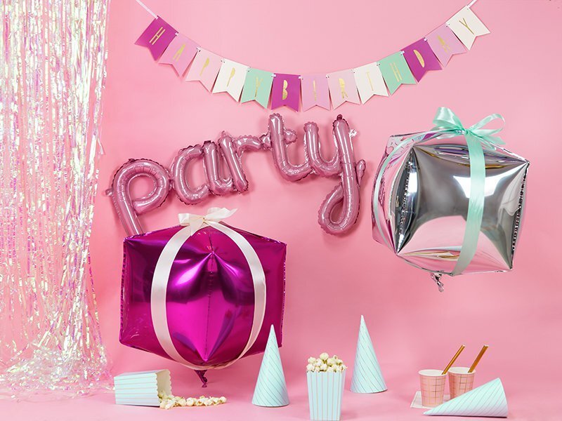 Folijas balons Party 80x40 cm, rozā cena un informācija | Baloni | 220.lv