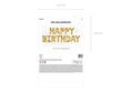 PartyDeco Folijas balons, 340 x 35 cm, zelta / Happy Birthday cena un informācija | Baloni | 220.lv