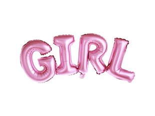 Folijas balons Girl 74x33 cm, rozā cena un informācija | Baloni | 220.lv