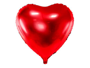Folijas baloni Heart 45 cm, sarkani, 50 gab. cena un informācija | Baloni | 220.lv