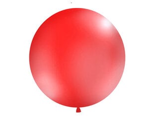 Liels balons 100 cm round Pastel, sarkans cena un informācija | Baloni | 220.lv