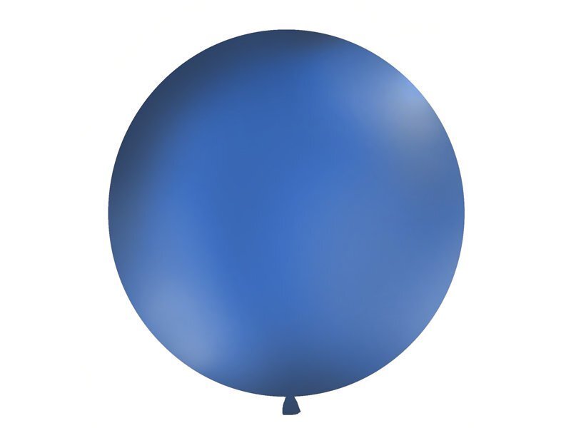 Liels balons 100 cm round Pastel navy, zils цена и информация | Baloni | 220.lv