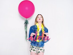 Liels balons 100 cm round Pastel, rozā cena un informācija | Baloni | 220.lv