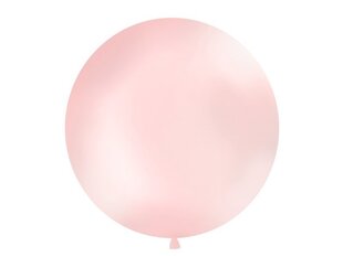 Liels balons 100 cm round Metallic light, rozā цена и информация | Шарики | 220.lv