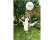Liels balons 100 cm Mrs, balts cena un informācija | Baloni | 220.lv