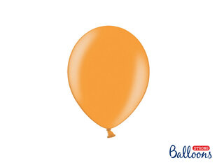 Izturīgi baloni 23 cm Metallic Mandarin, oranži, 100 gab. цена и информация | Шары | 220.lv