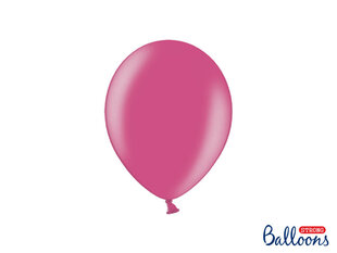 Izturīgi baloni 23 cm Metallic Hot, rozā, 100 gab. цена и информация | Шарики | 220.lv