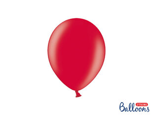 Izturīgi baloni 23 cm Metallic Poppy, sarkani, 100 gab. цена и информация | Шары | 220.lv