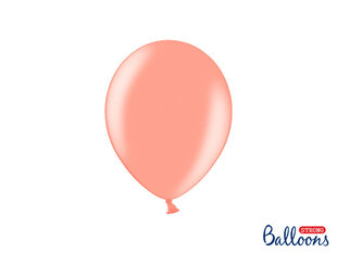 Izturīgi Baloni 23 cm, zeltaini/rozā, 100 gab. цена и информация | Шарики | 220.lv