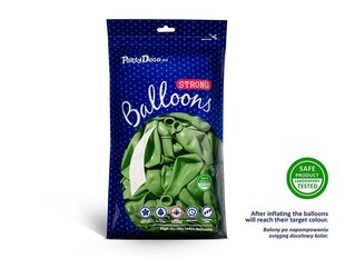 Izturīgi baloni 23 cm Metallic Bright, zaļi, 100 gab. цена и информация | Шарики | 220.lv