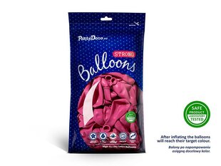 Izturīgi baloni 23 cm Pastel Hot, rozā, 100 gab. цена и информация | Шарики | 220.lv