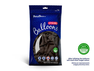 Izturīgi baloni 23 cm Pastel Cocoa, brūni, 100 gab. цена и информация | Шары | 220.lv