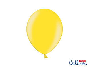 Izturīgi baloni 27 cm Metallic Lemon, dzelteni, 100 gab. cena un informācija | Baloni | 220.lv
