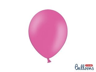 Izturīgi baloni 27 cm Pastel Hot, rozā, 10 gab. цена и информация | Шарики | 220.lv