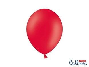 Izturīgi baloni 27 cm Pastel Poppy, sarkani, 100 gab. cena un informācija | Baloni | 220.lv